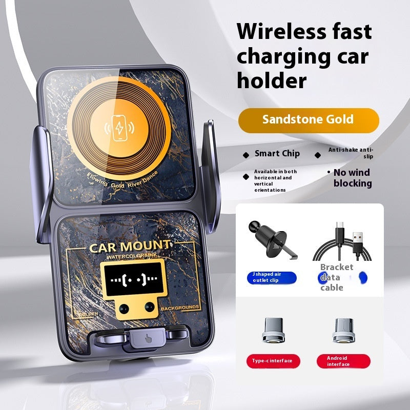 Universal Wireless Charging Car Phone Holder for Smart Navigation Phones - Teleplus smart navigation phone holder car
