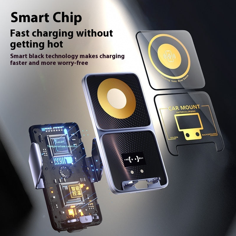 Universal Wireless Charging Car Phone Holder for Smart Navigation Phones - Teleplus smart navigation phone holder car