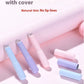 Upgrade Q Soft Portable Silicone Lip Brush with Lidded Handle in Lilac or Peach Pink - upgrade q soft portable silicone