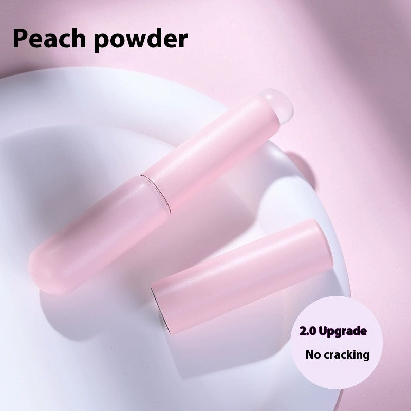 Upgrade Q Soft Portable Silicone Lip Brush with Lidded Handle in Lilac or Peach Pink - upgrade q soft portable silicone
