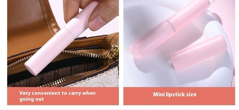 Upgrade Q Soft Portable Silicone Lip Brush with Lidded Handle in Lilac or Peach Pink - upgrade q soft portable silicone