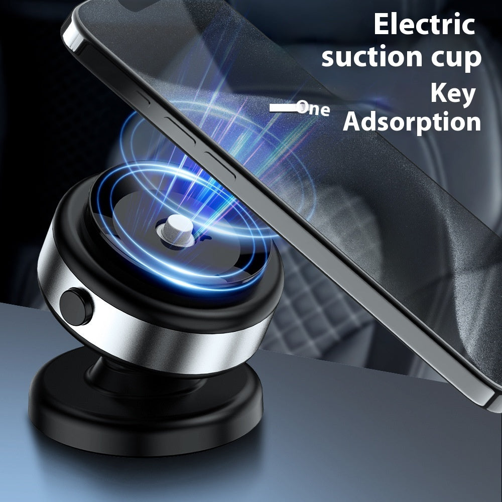 Upgraded Car Phone Holder Magnetic Vacuum Adsorption 15W Silver Black - upgraded car phone holder magnetic vacuum