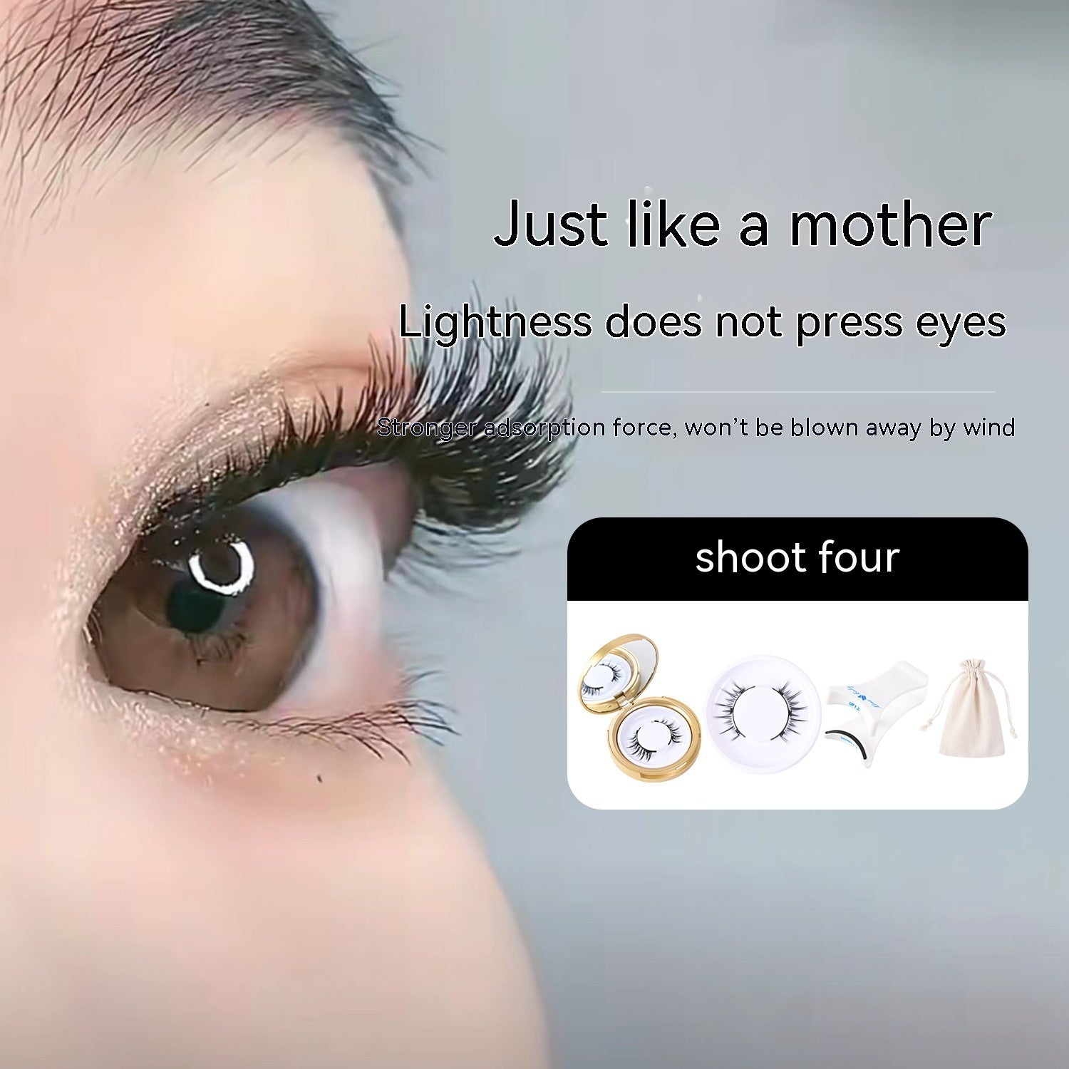 Upgraded Devil Elf Magnetic False Eyelashes with Adhesive-Free Refill - Teleplus Adhesive Free magnetic adhesive free