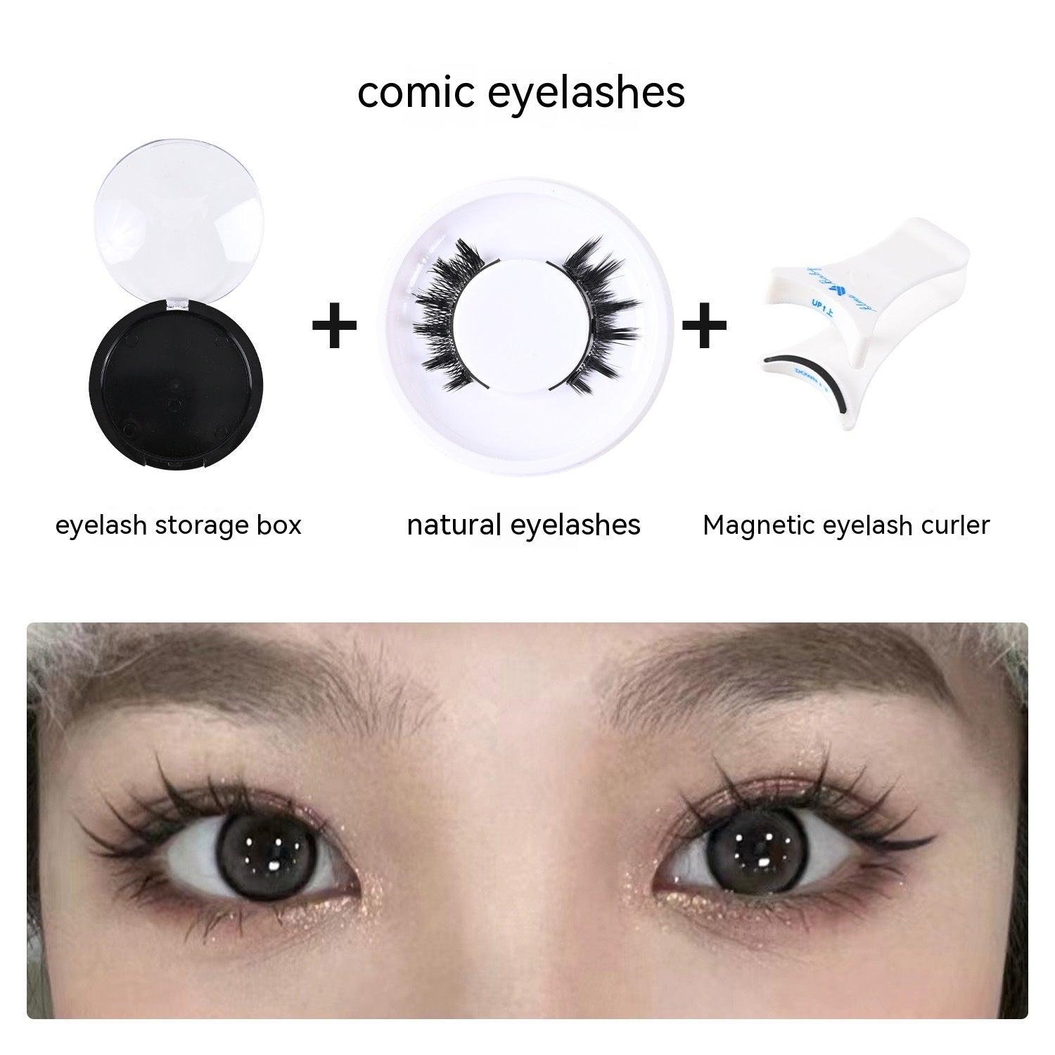 Upgraded Devil Elf Magnetic False Eyelashes with Adhesive-Free Refill - Teleplus Adhesive Free magnetic adhesive free