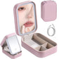 Upgraded LED Lighted Makeup Case with Mirror Portable Cosmetic Storage Bag - Teleplus led makeup bag portable cosmetic