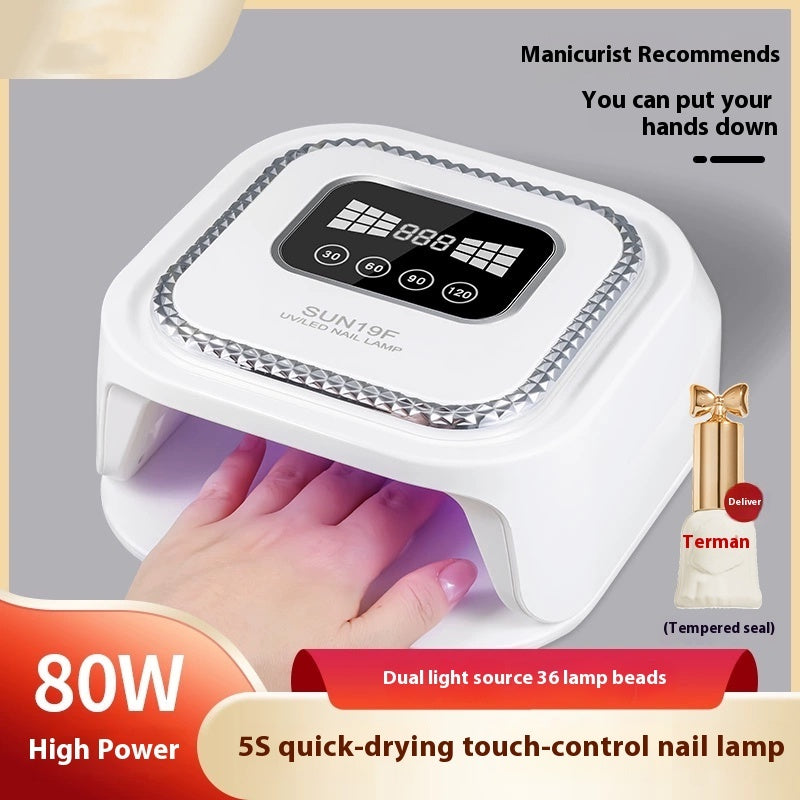 Upgraded Nail Art Phototherapy Lamp 150W Fast Drying UV LED - upgraded nail art phototherapy lamp