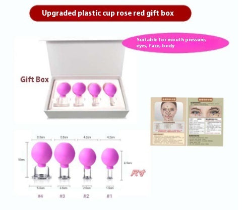 Upgrade Plastic Cup Gift Set with Vacuum Silicone Facial and Walking Jar - Get Silly the Beauty vacuum silicone facial
