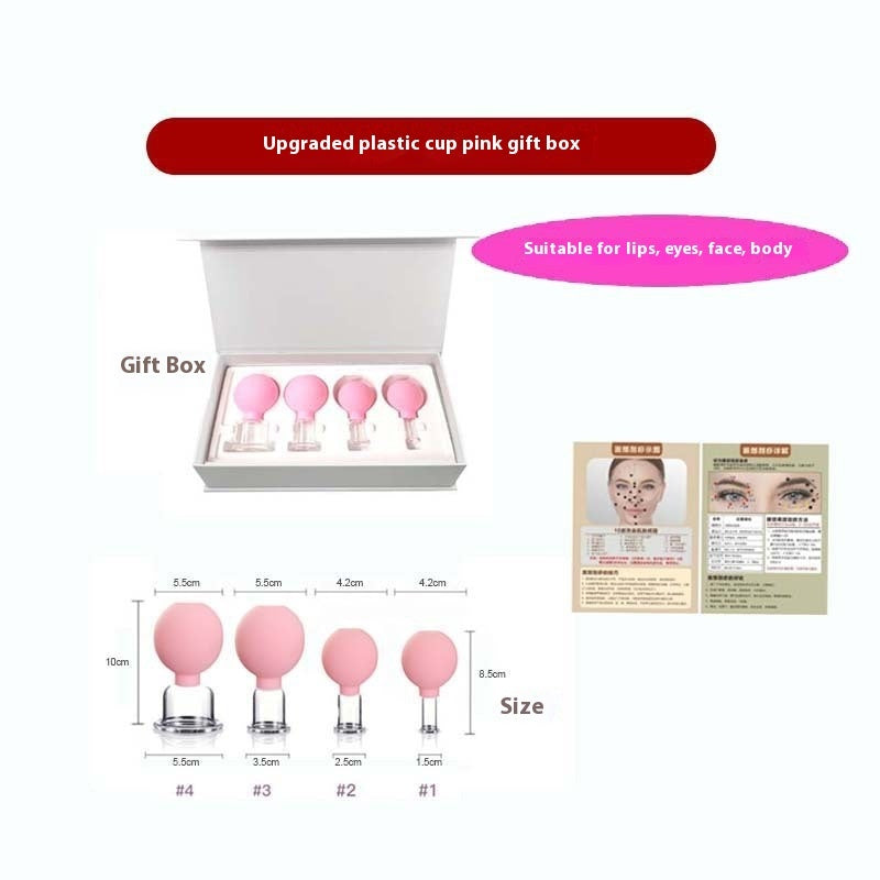 Upgrade Plastic Cup Gift Set with Vacuum Silicone Facial and Walking Jar - Get Silly the Beauty vacuum silicone facial