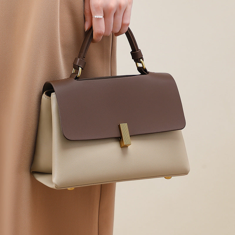 Urban Cowhide Coffee Shoulder Commuter Messenger Bag for Women - fashion shoulder commuter messenger bag