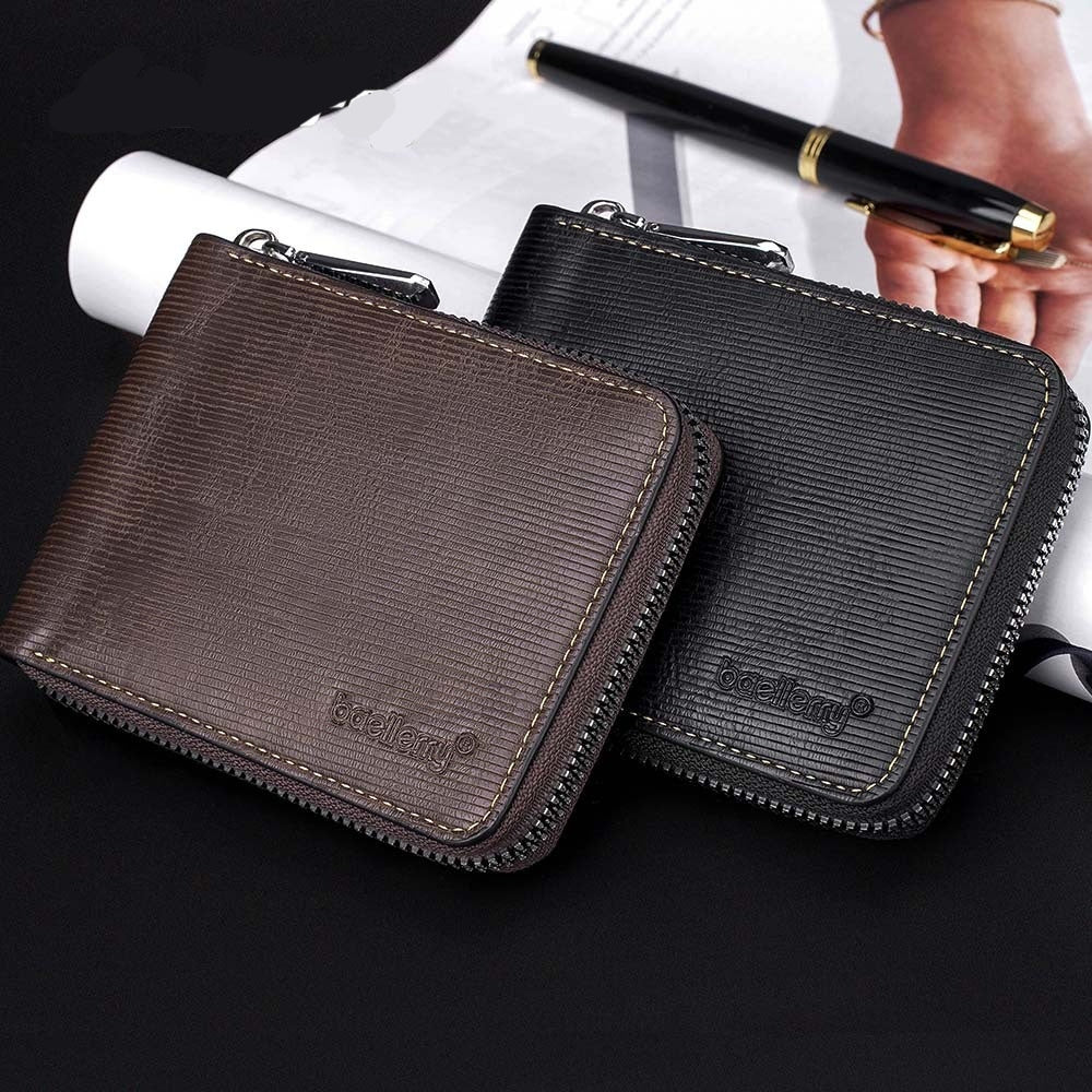 Urban Embossed Leather Wallet with Anti-Theft Wear-Resistant Material - urban embossed leather wear-resistant wallet