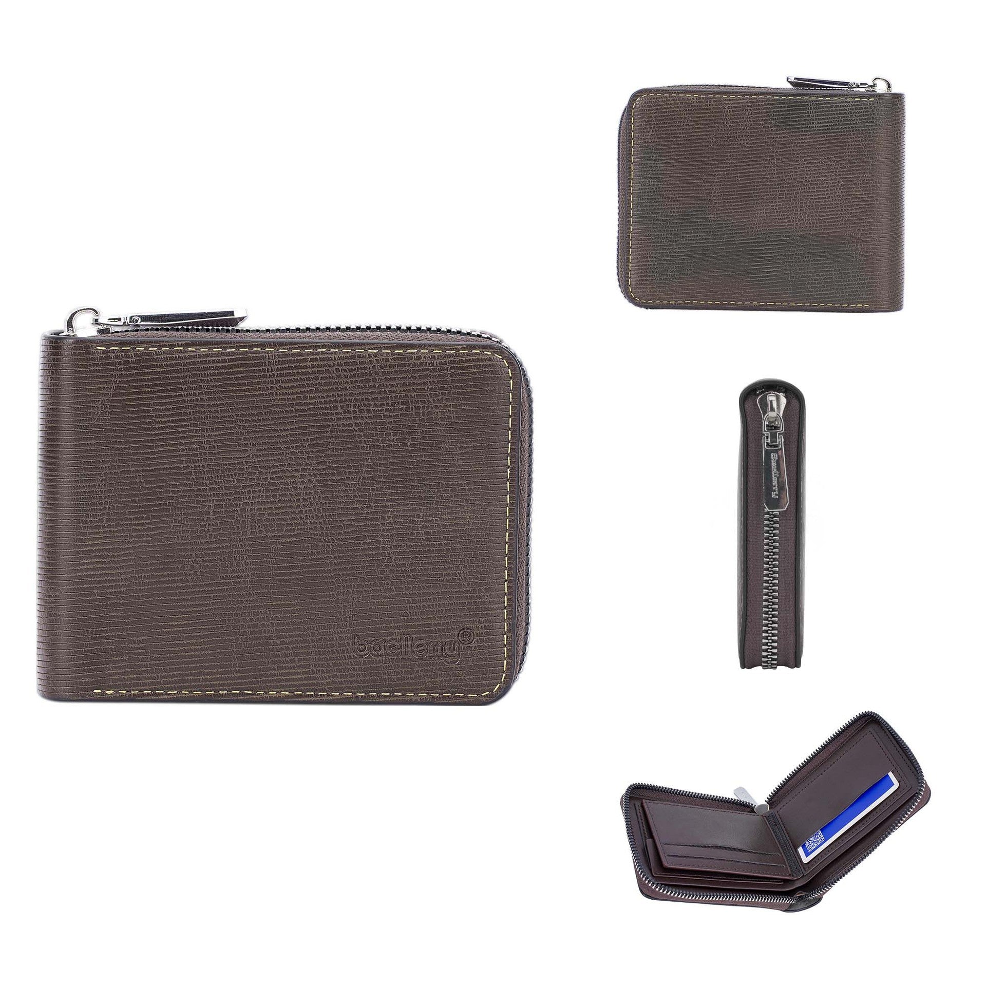 Urban Embossed Leather Wallet with Anti-Theft Wear-Resistant Material - urban embossed leather wear-resistant wallet