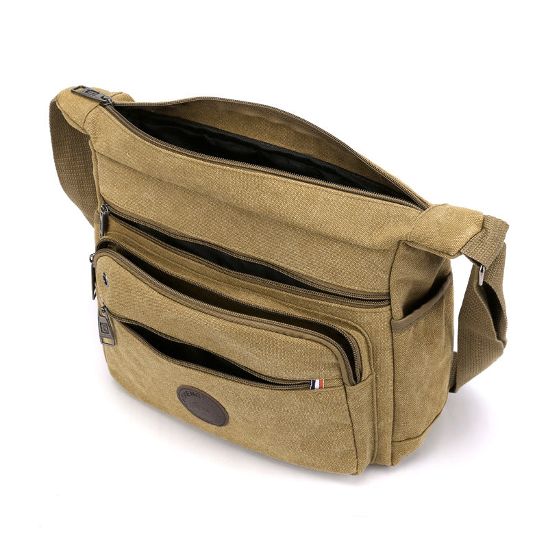 Urban Large Shoulder Messenger Bag for Men in Khaki Black Brown Green - Teleplus the US shoulder messenger bag united