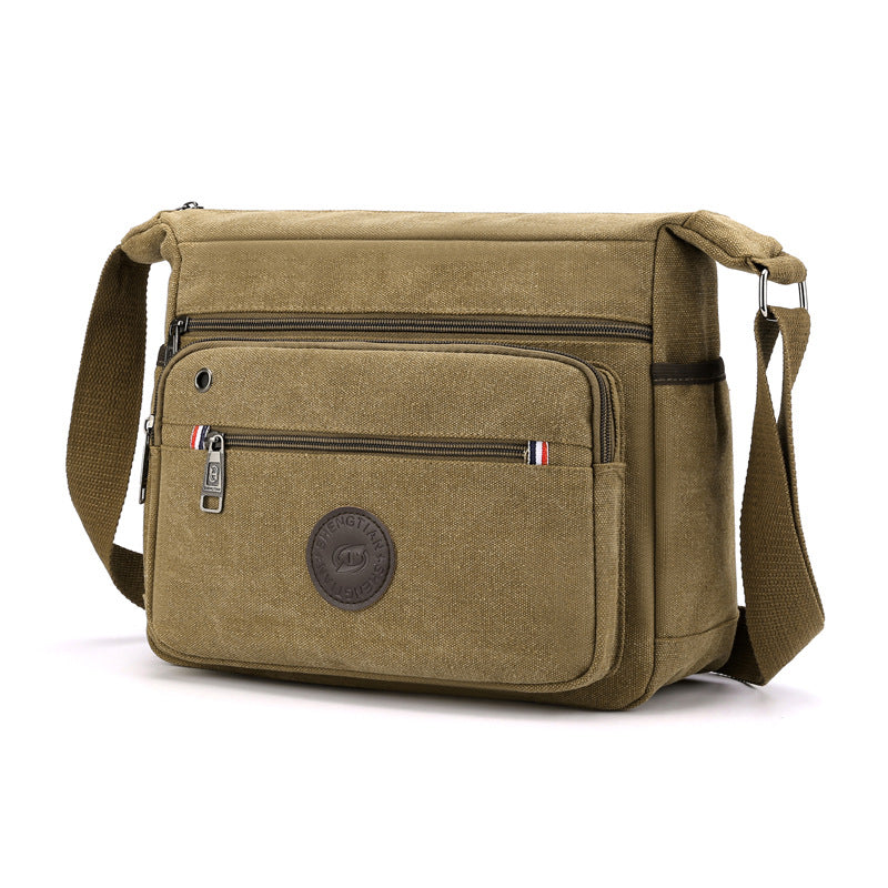 Urban Large Shoulder Messenger Bag for Men in Khaki Black Brown Green - Teleplus the US shoulder messenger bag united