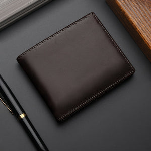 Urban Minimalist Wallet with Synthetic Leather Lining in Brown or Black - Teleplus urban minimalist wallet synthetic