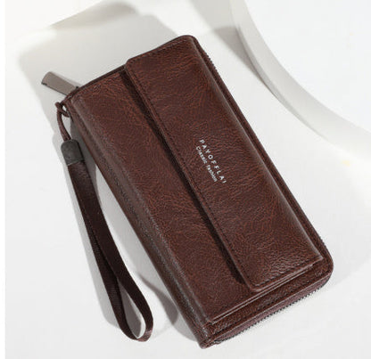Urban Simple Leather Wallet for Men and Women Black Brown PU - Teleplus
