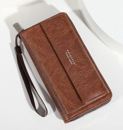 Urban Simple Leather Wallet for Men and Women Black Brown PU - Teleplus