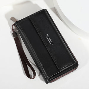 Urban Simple Leather Wallet for Men and Women Black Brown PU - Teleplus