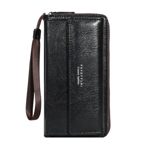 Urban Simple Leather Wallet for Men and Women Black Brown PU - Teleplus