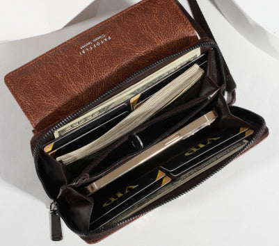 Urban Simple Leather Wallet for Men and Women Black Brown PU - Teleplus