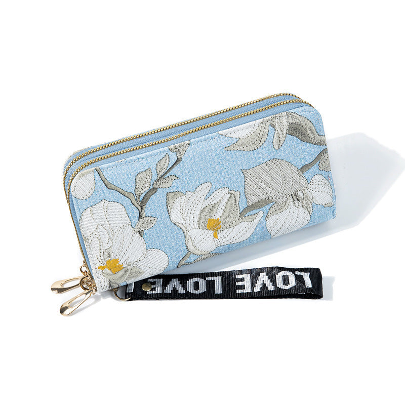 Urban Solid Color PU Leather Wallet with Flowers for the United States - Flower Power Organizing Your Cash Chaos united