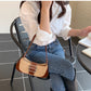 Urban Splicing PU Crossbody Bag with Polyester Lining and Phone Pocket