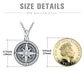 Urn Necklaces Compass 925 Sterling Sliver Keepsake Urns Pendant Ashes Jewelry - Find Your Way with the Compass Urn