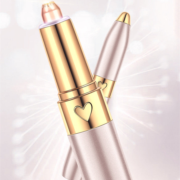 Champagne Gold USB Charging Electric Eyebrow Razor for Precise Grooming - Hairless Humor electric eyebrow razor usb