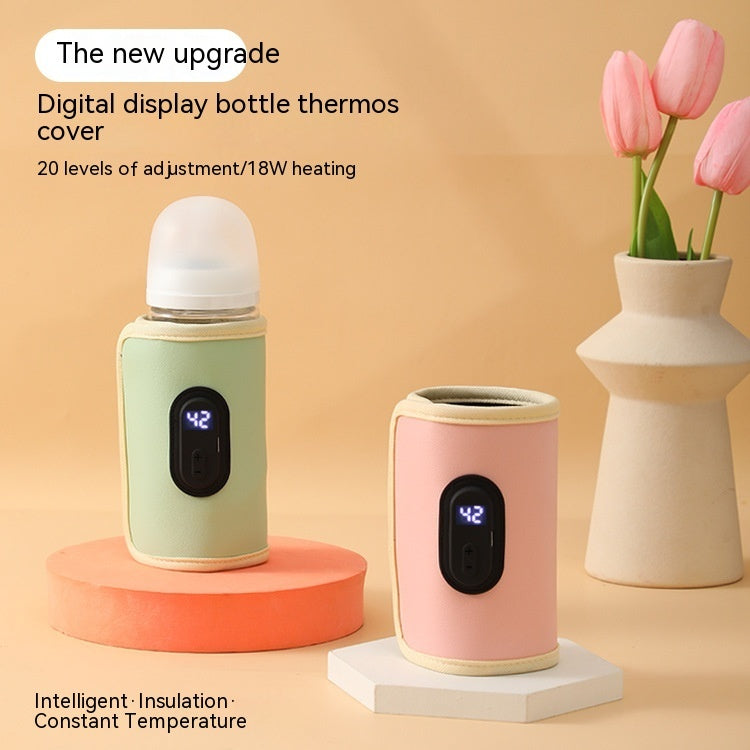 USB Intelligent Temperature Control Portable Milk Bottle Insulation Cover - usb intelligent temperature control