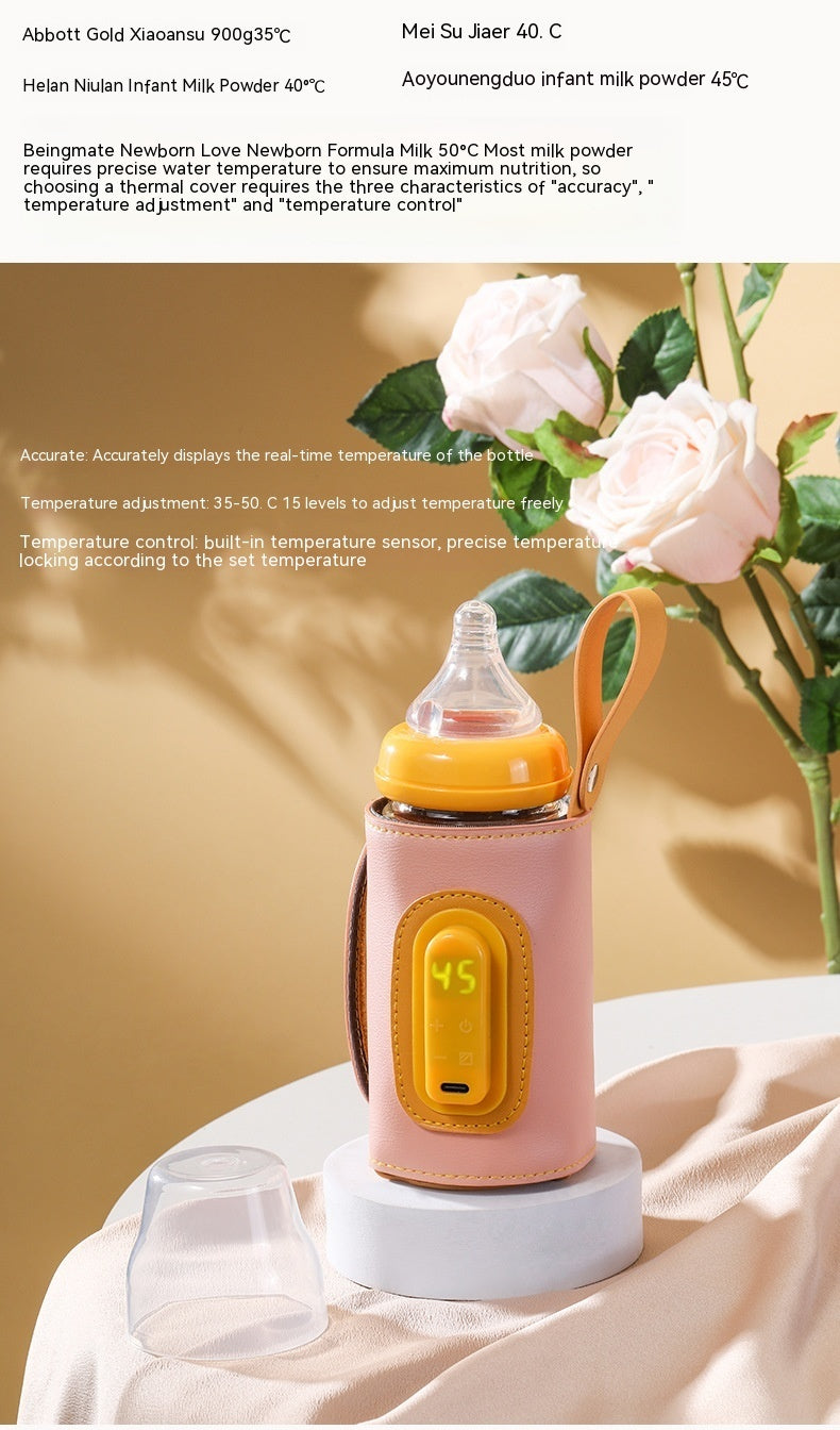 USB Intelligent Temperature Control Portable Milk Bottle Insulation Cover - usb intelligent temperature control