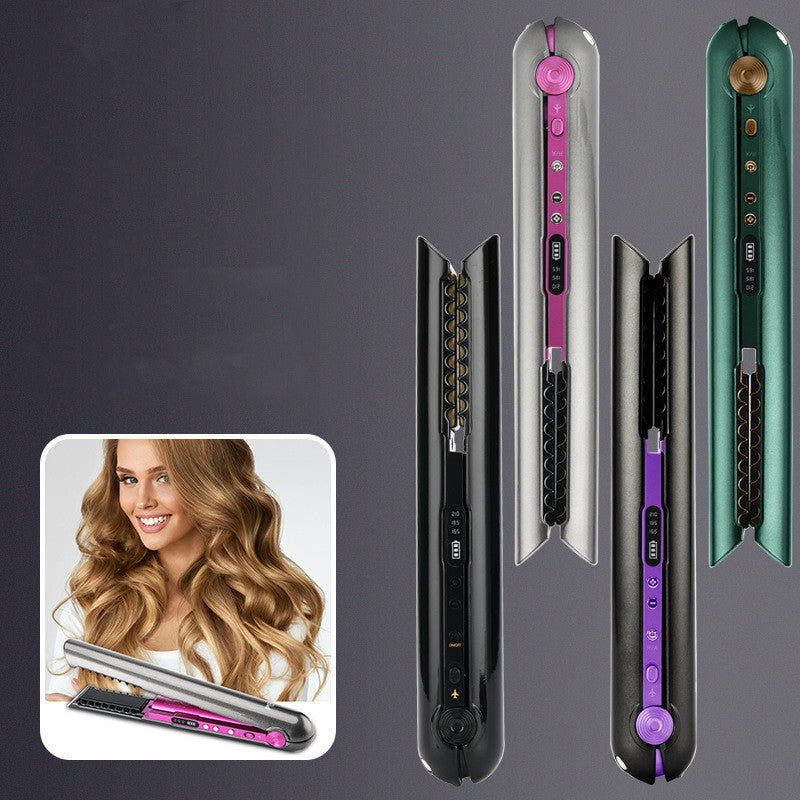 USB Wireless Charging Hair Straightener Comb with Temperature Control - Teleplus usb wireless charging hair