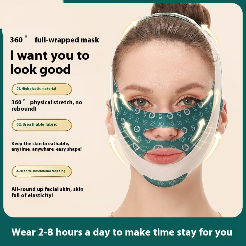 V Face Bandage Face Lifting Double Chin Shaping Lifting Firming Face Carving Face-thinning Mask - Face Bandage Lifting