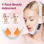 V15 Gear Heating Model Facial Lifting And Tightening Double Chin Micro Current Face Slimming Device - V15 Gear Heating