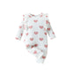 Valentine’s Day Layette Jumpsuit Spring Girls Heart Printing Jumpsuit - Valentine’s Day Heart Print Layette Jumpsuit