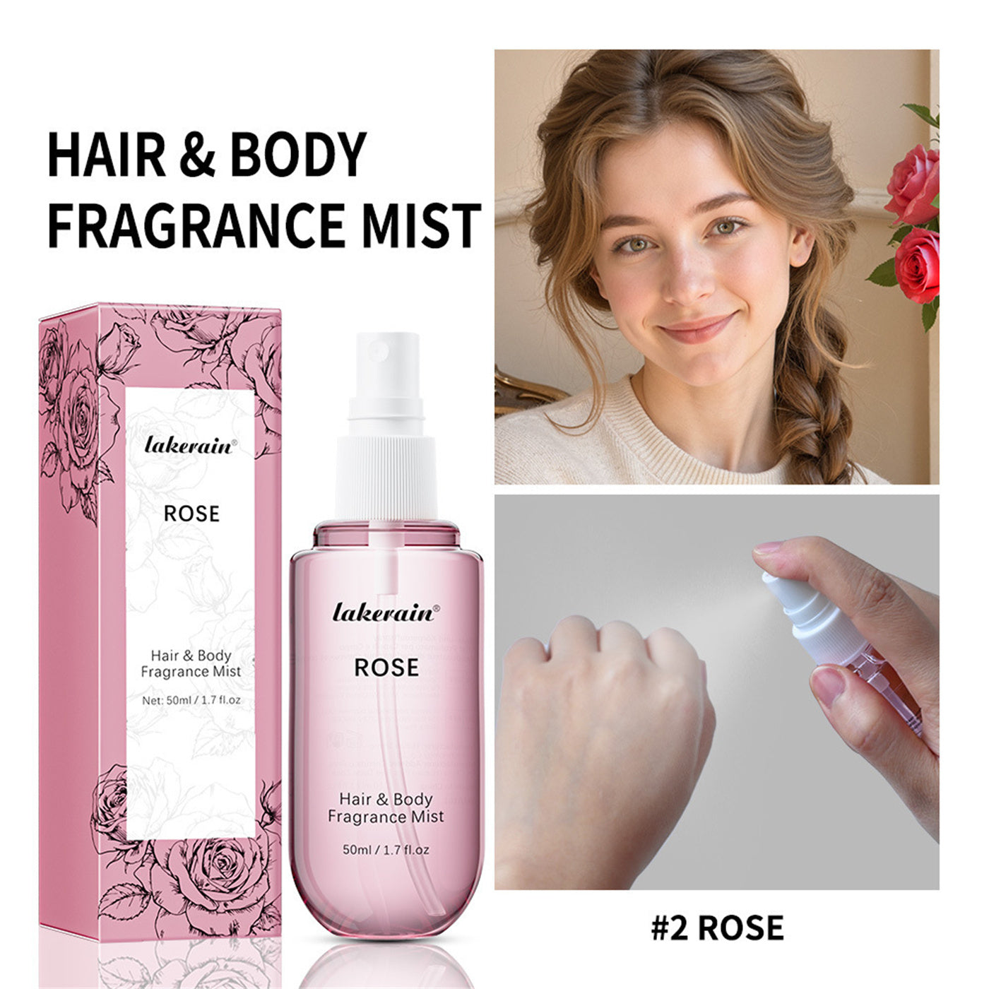 Vanilla and Rose Body Mist International Version for Men Women - body mist international version