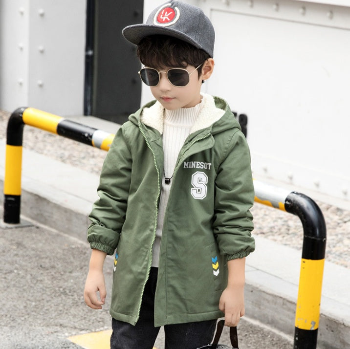 Velvet Korean Version Jacket Winter for Boys and Girls in Various Sizes - Teleplus velvet korean version jacket winter
