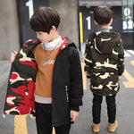 Velvet Windbreaker Tide for Boys Camouflage Thickened Winter Apparel - velvet windbreaker tide camouflage thickened