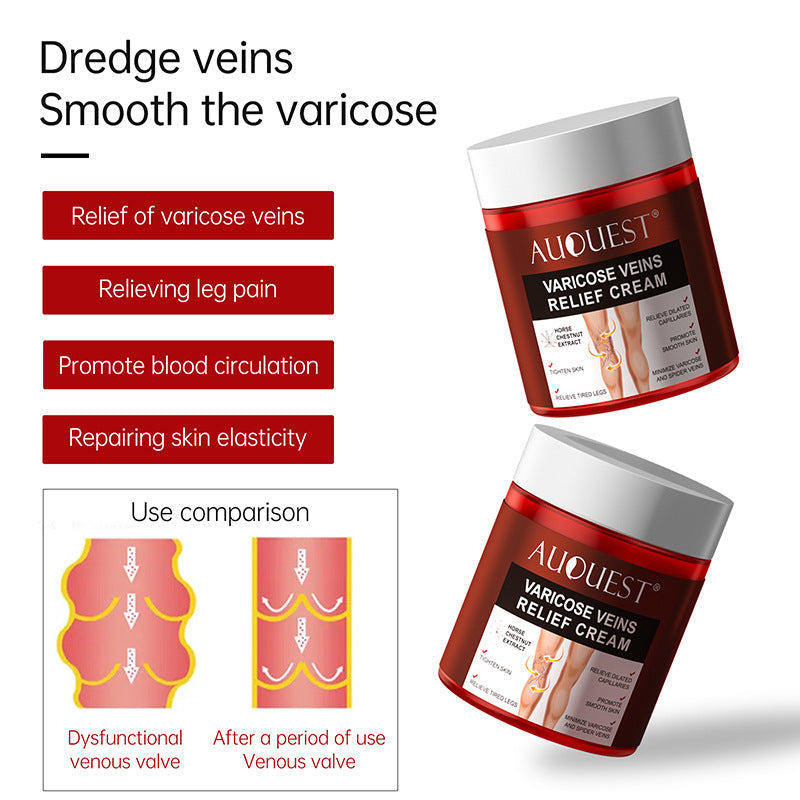 Venous Cream for Legs Blood Vessels Bulge Moisturizing 80g - Leg: Bye venous cream leg blood vessels bulge