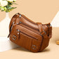 Versatile Casual Retro Messenger Bag with Shoulder Strap and Inner Zipper Pocket - Teleplus for Daily Use shoulder
