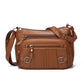 Versatile Casual Retro Messenger Bag with Shoulder Strap and Inner Zipper Pocket - Teleplus for Daily Use shoulder
