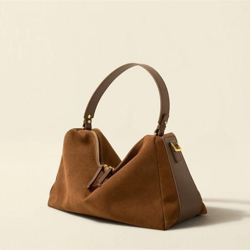 Versatile Cowhide Handbag with Multiple Pockets and Soft Genuine Leather - versatile cowhide handbag