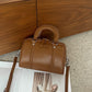 Versatile Cylindrical Genuine Leather Crossbody Bag with Multiple Compartments - Teleplus versatile cylindrical genuine