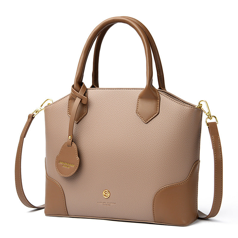 Versatile Retro Minimalist Crossbody Bag in Polyester with Sandwiched Pocket - for Daily Use versatile retro minimalist