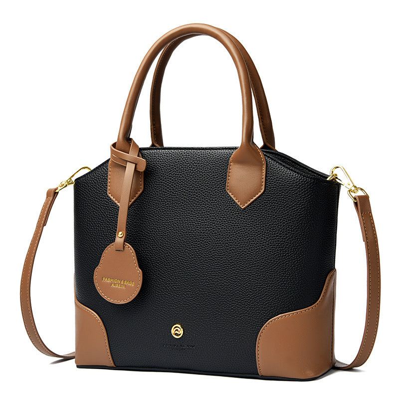 Versatile Retro Minimalist Crossbody Bag in Polyester with Sandwiched Pocket - for Daily Use versatile retro minimalist