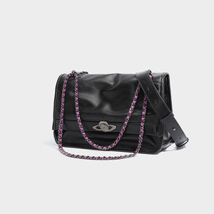 Versatile Single Shoulder Crossbody Bag with Soft Touch Chain for Daily - Teleplus soft touch chain versatile single