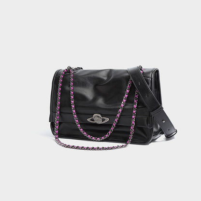 Versatile Single Shoulder Crossbody Bag with Soft Touch Chain for Daily - Teleplus soft touch chain versatile single