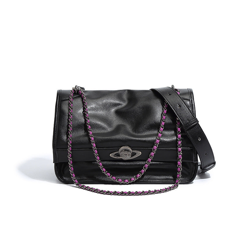 Versatile Single Shoulder Crossbody Bag with Soft Touch Chain for Daily - Teleplus soft touch chain versatile single