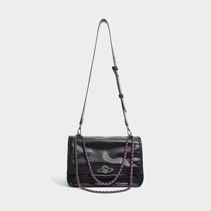 Versatile Single Shoulder Crossbody Bag with Soft Touch Chain for Daily - Teleplus soft touch chain versatile single