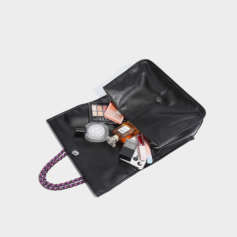 Versatile Single Shoulder Crossbody Bag with Soft Touch Chain for Daily - Teleplus soft touch chain versatile single