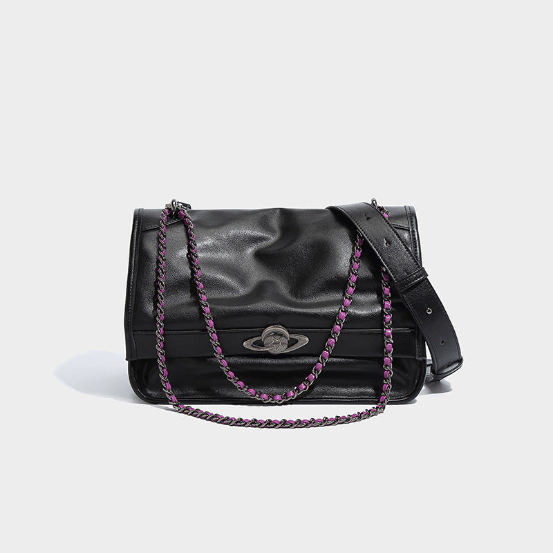 Versatile Single Shoulder Crossbody Bag with Soft Touch Chain for Daily - Teleplus soft touch chain versatile single