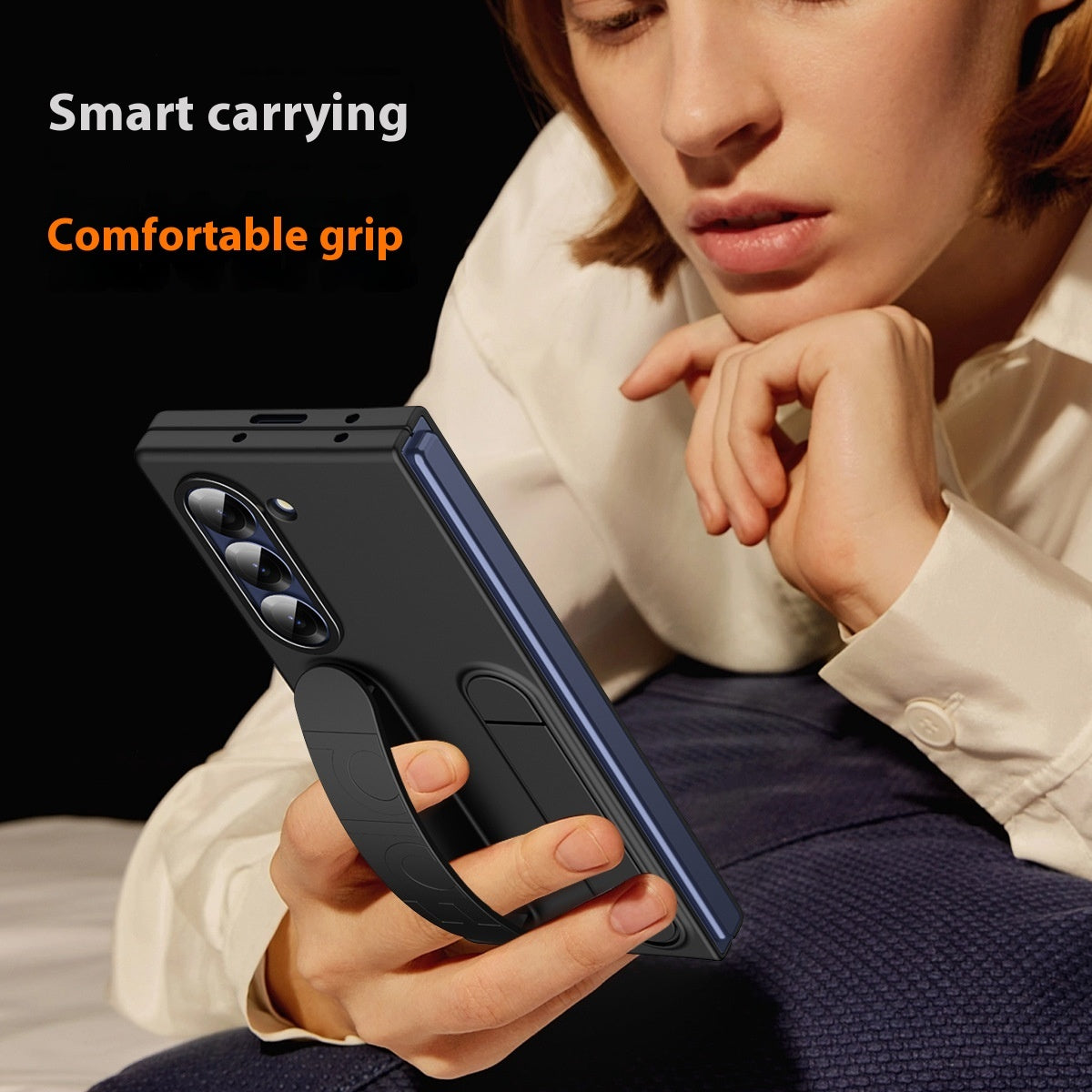Vertical Wrist Strap Phone Case with Bracket and Shockproof Design - Teleplus vertical wrist strap bracket phone